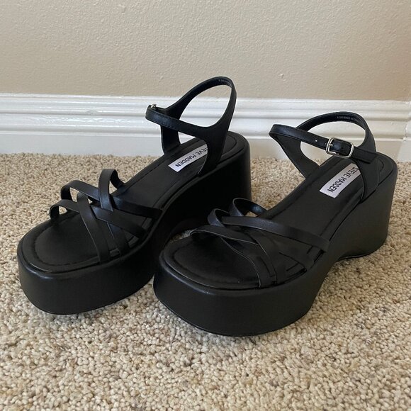 Steve Madden Platform Strappy Sandals - Picture 1 of 6
